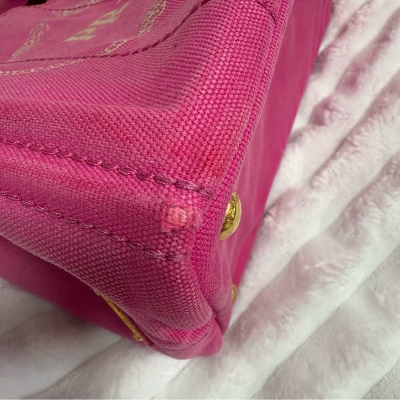 Pink Prada Canapa Tote Bag - Picture 10 of 10
